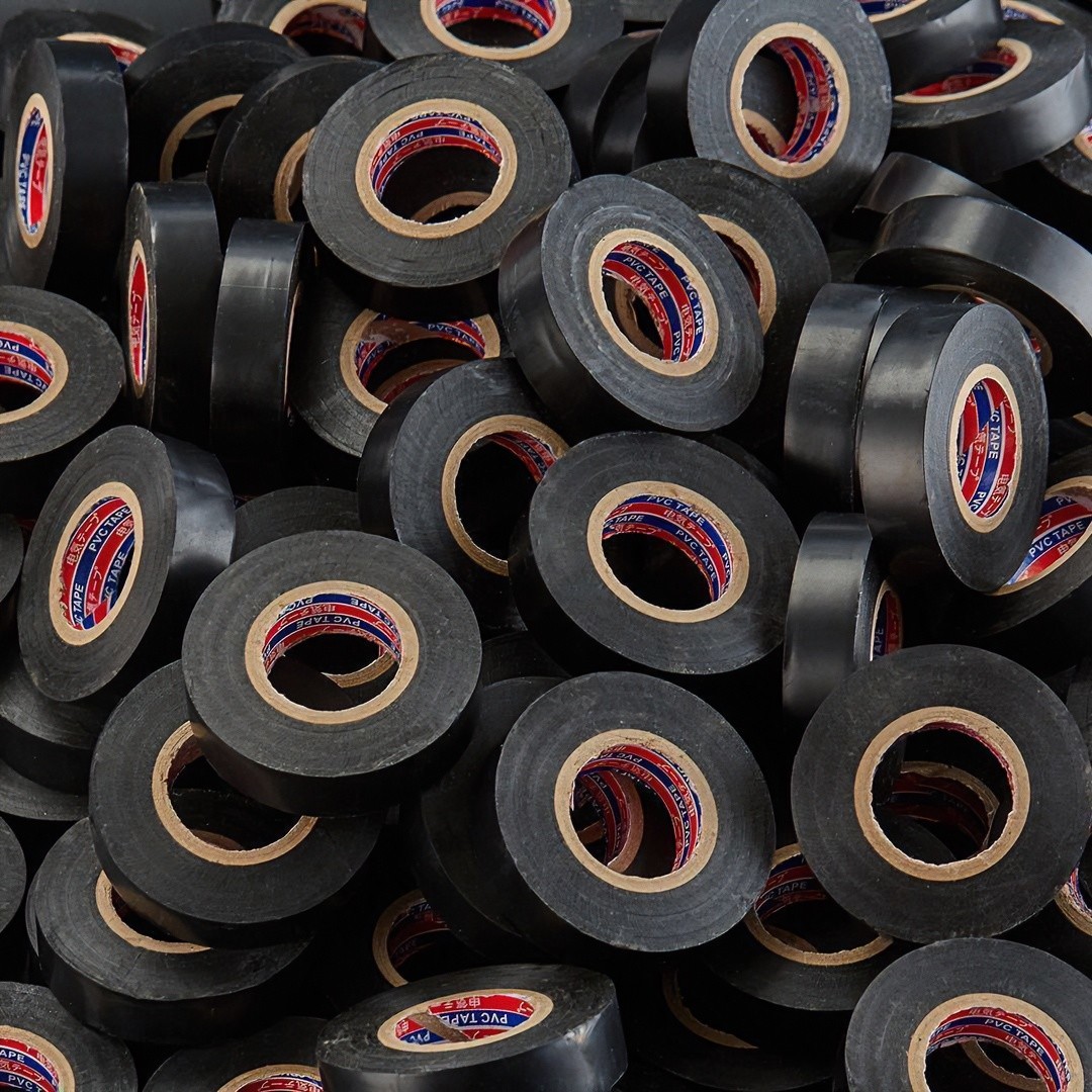 论斤卖电工胶布防水胶带高粘度性耐高温耐磨大卷电线绝缘胶带