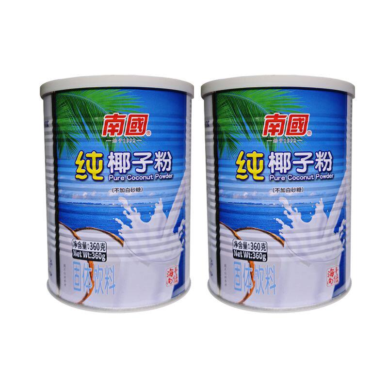 海南特产正宗南国纯椰子粉360g无糖精速溶原浆椰汁椰奶粉无添加糖