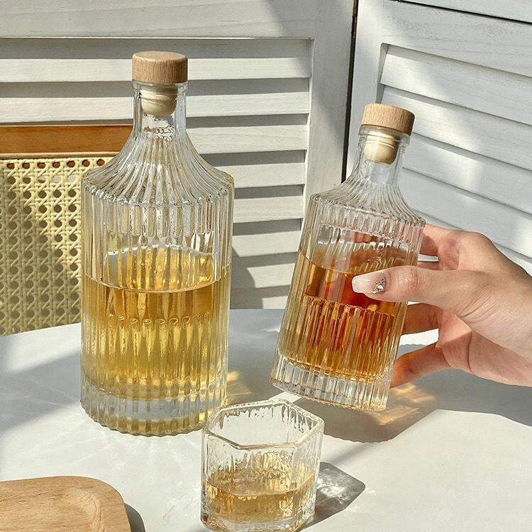 酒瓶存酒专用高颜值冷萃玻璃咖啡玻璃瓶果酒分装瓶空瓶饮料密封罐