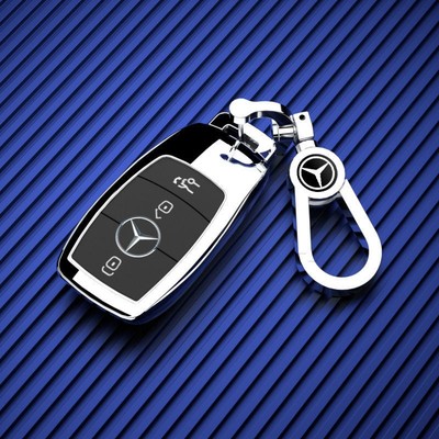 适用奔驰新E级钥匙套E200E300LC260车GLC扣A200壳E260包C180女