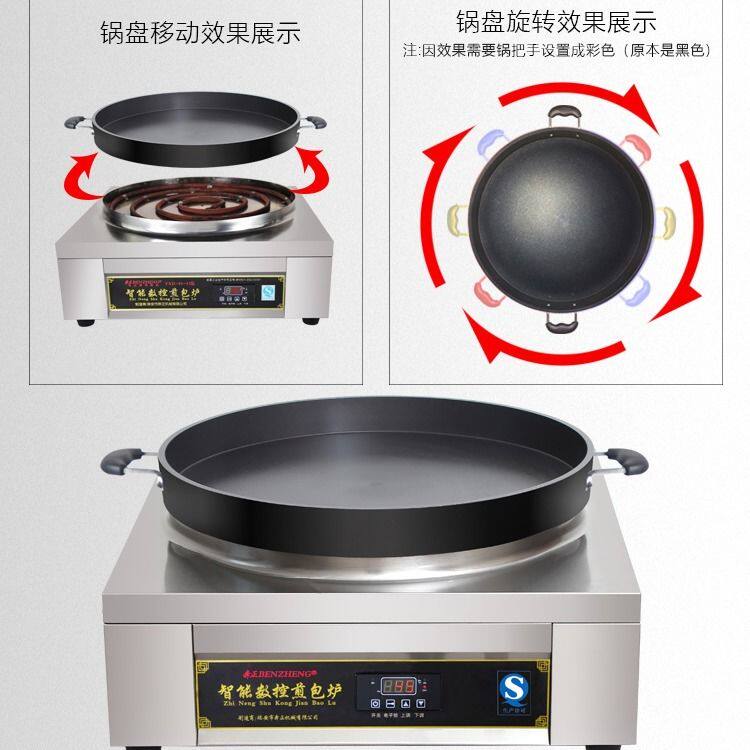 奔正商用煎包炉全自动数显电煎饺机水饺生煎包锅贴电饼铛煎包机器