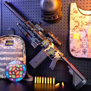 三角洲行动玩具枪电动m416软弹枪连发突击步枪手自三角洲吃鸡和平