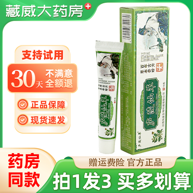 庐陵仙草草本乳膏18g买1发3
