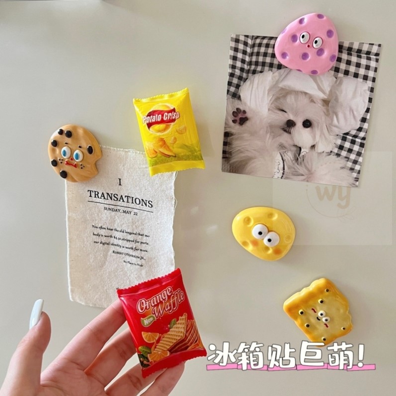 创意可爱字牌冰箱贴磁性贴亚克力定制磁贴个性磁力贴吸铁石装饰贴