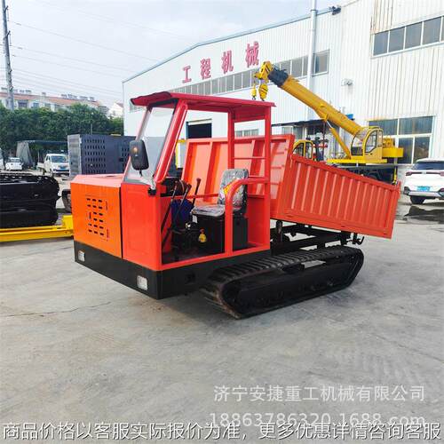 变速箱式履带运输车 5吨全地形搬运自卸车 建水渠水泥砂石运输车