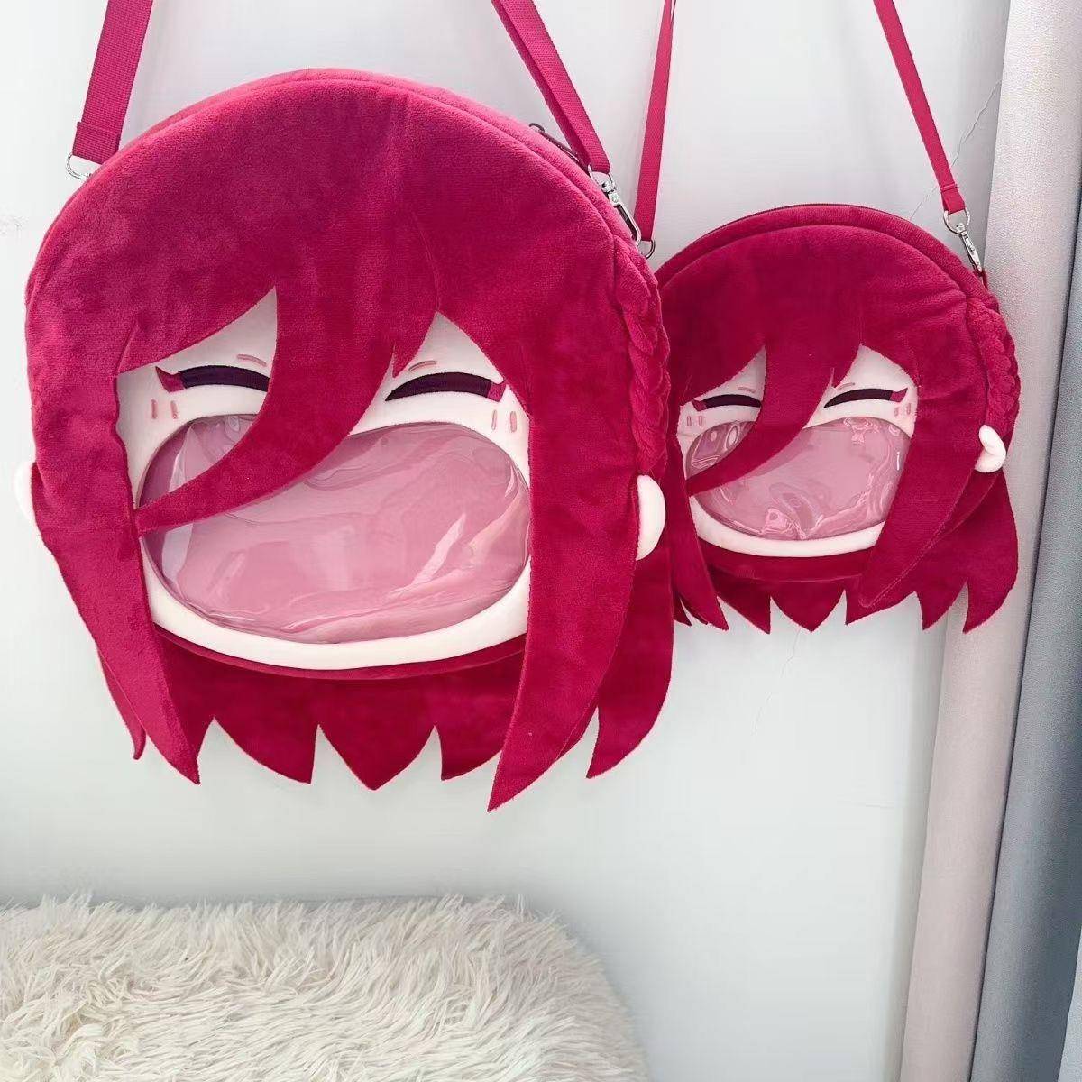 新款蓝色监狱千切豹马痛包BLUELOCK毛绒公仔棉花娃娃斜挎包