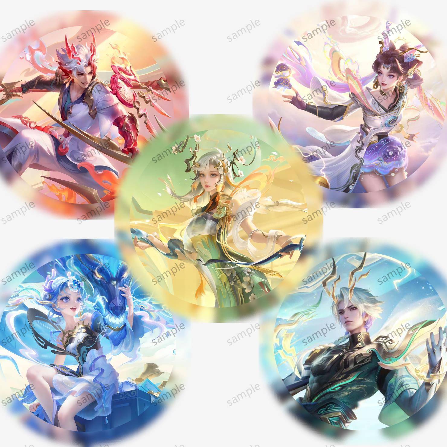 王者荣耀吧唧胸针徽章龙年限定大乔孙策安琪拉赵云孙尚香周边谷子