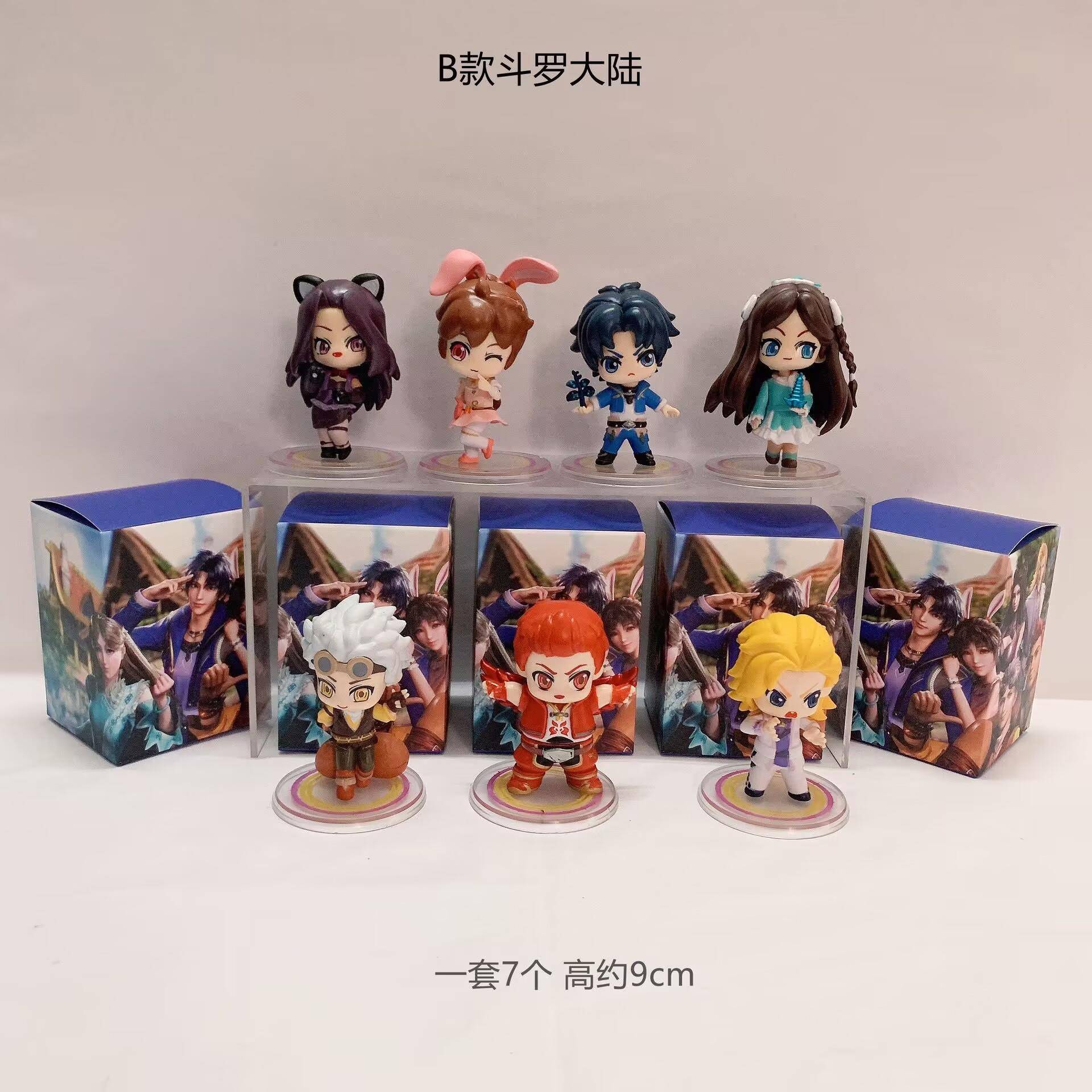 斗罗大陆手办动漫美少女战模型盲盒哆啦A梦蜡笔小新公仔摆件玩具