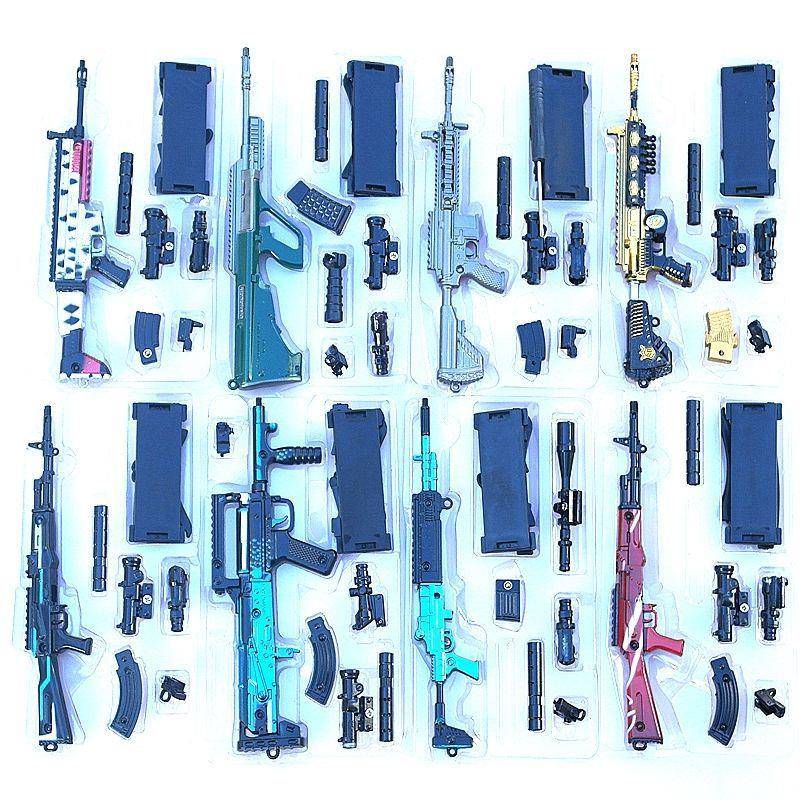 和平精英地铁逃生妹控模型绝地大逃杀和平战地AUG M416 AKM AWM M