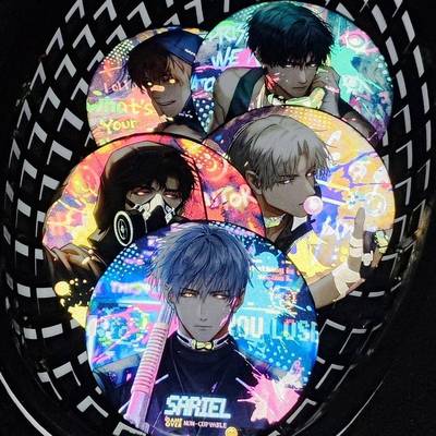 光与夜之恋极乐嘉年华萧逸查理苏陆沉齐司礼夏鸣星75mm反光吧唧