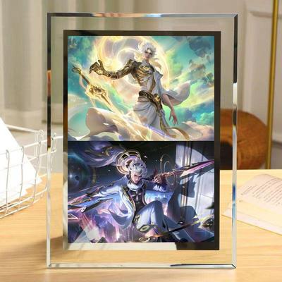 王者荣耀李白韩信全皮肤高清透明水晶相框摆件生日礼物朋友同学