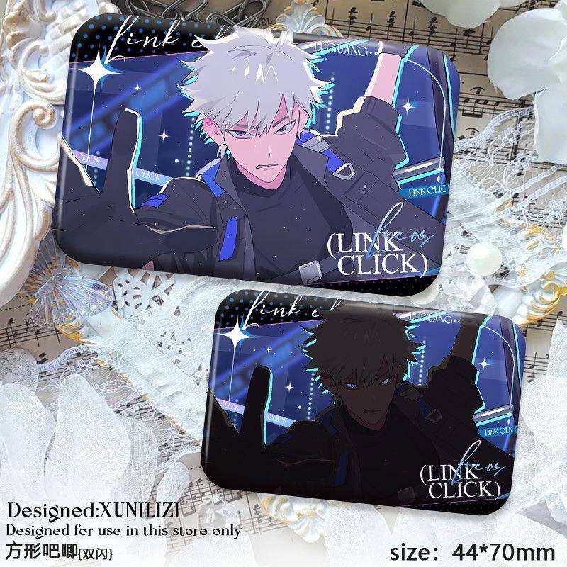 新款时光人RE:WIND程小时陆光乔苓vein吧唧双闪反光同人徽章