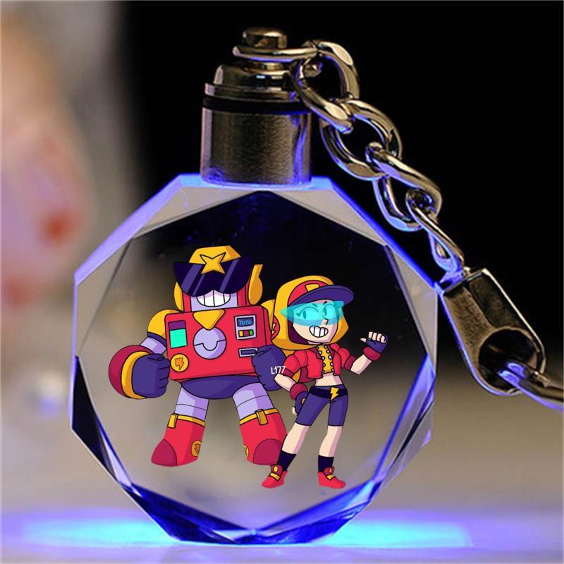 荒野乱斗水晶钥匙扣书包挂件闺蜜生日礼物女生送男女朋友学生