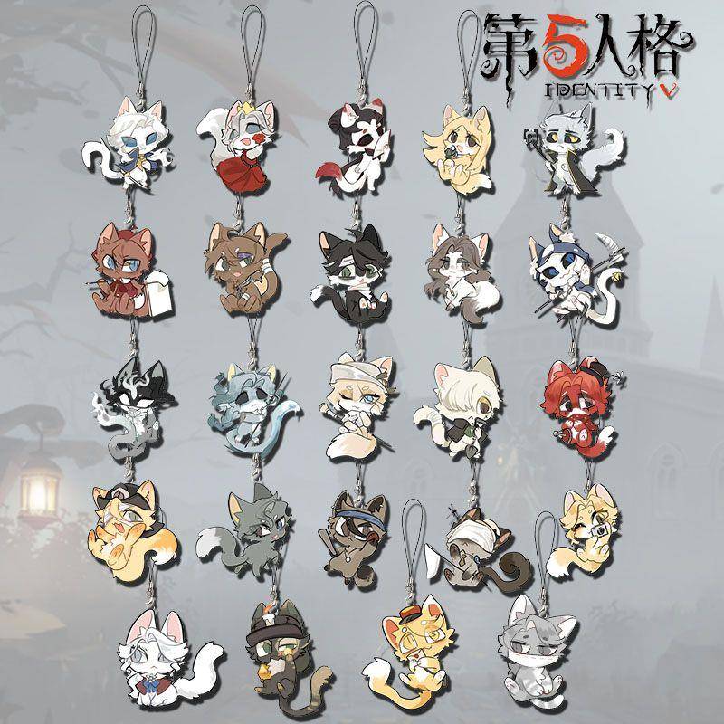 新款第五人格猫猫庄园周边手机链可爱小女孩记者卡尔学生手机书包
