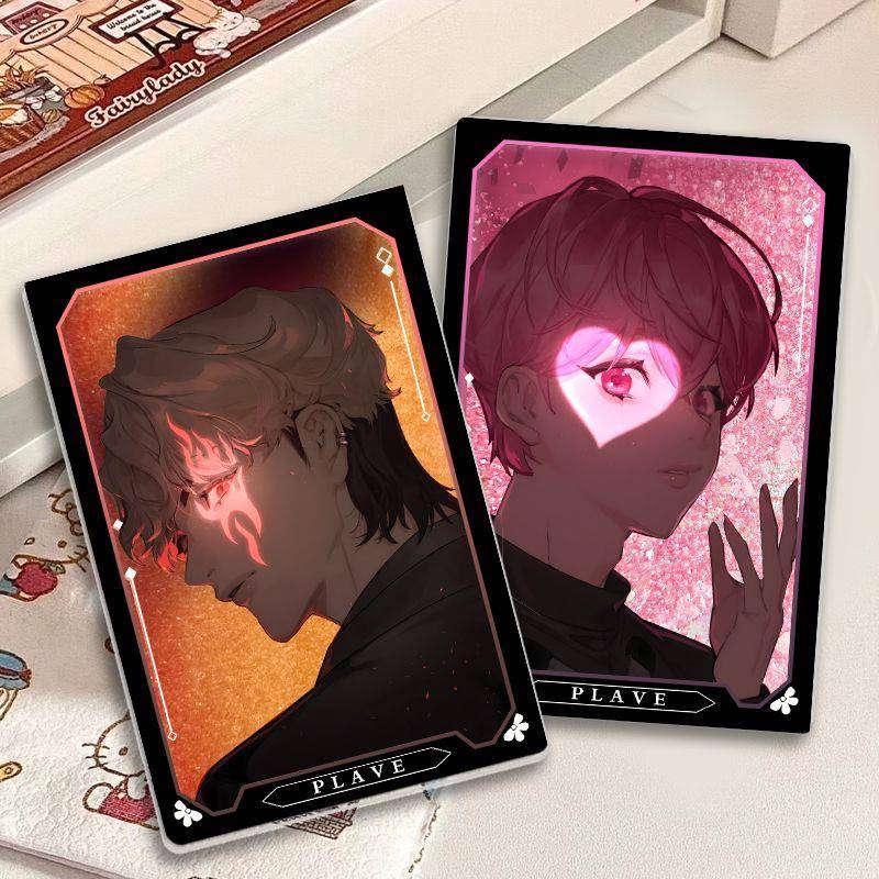 PLAVE亚克力流沙麻将砖河玟艺俊诺亚斑比银虎咕卡学生摆件礼物男