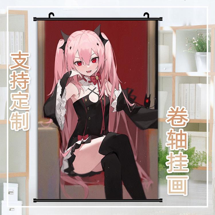 终结的炽天使挂画百夜米迦尔优一郎克鲁鲁采佩西周边定制卷轴海报