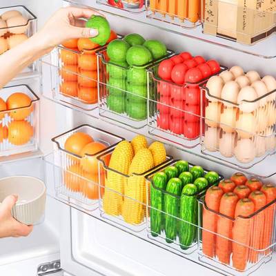 厨房收纳盒冰箱侧门储物盒蔬果鸡蛋保鲜盒整理分装神器通用食品级