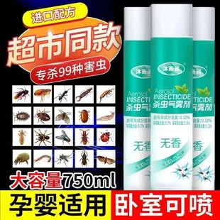 下水道杀虫气雾剂家用室内驱蚊灭蚊子药无香喷雾剂宾馆酒店大容量