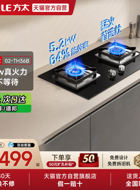 方太02-TH36B燃气灶天然气灶高效快火嵌入式双灶台家用炉灶官方01