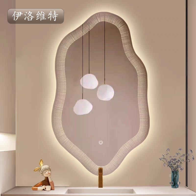 流星智能镜led灯异形创意艺术镜洗手间壁挂防雾浴室镜发光化妆镜