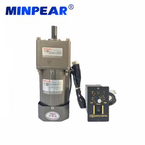 90W调速电机 明牌单相异步齿轮交流电动机 5IK90RGU-CF 5GU60K