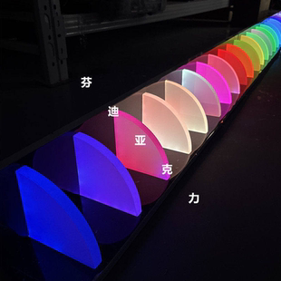 宴会厅酒吧ktv亚克力导光板氛围灯光RGB商城会所炫彩发光板幻彩吊