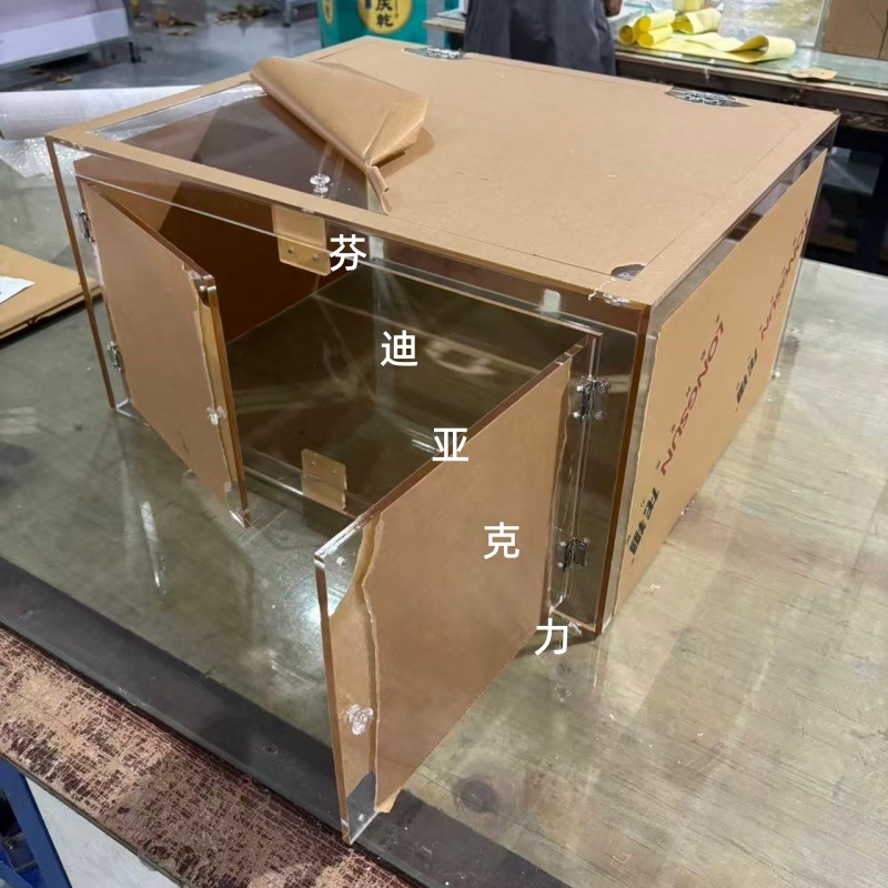 透明电子秤精密仪器亚克力防风罩