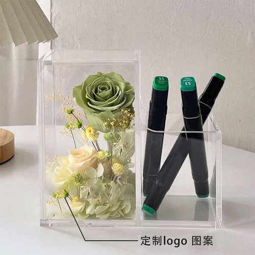 永生花蒲公英笔盒摆件