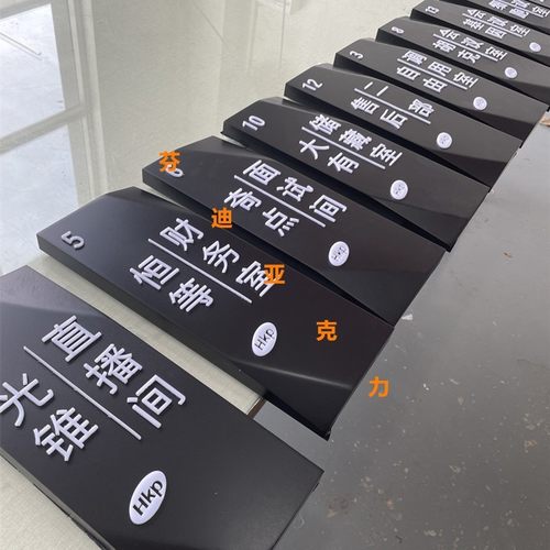亚克力科室牌标识牌会财务室定制