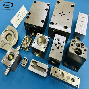 液压阀体加工 精密阀块定制 流体控制泵零配件集油块数控加工厂家