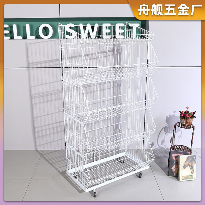 多功能展示架多层销置物架仓库货架家居用品等批发铁丝超市架图片
