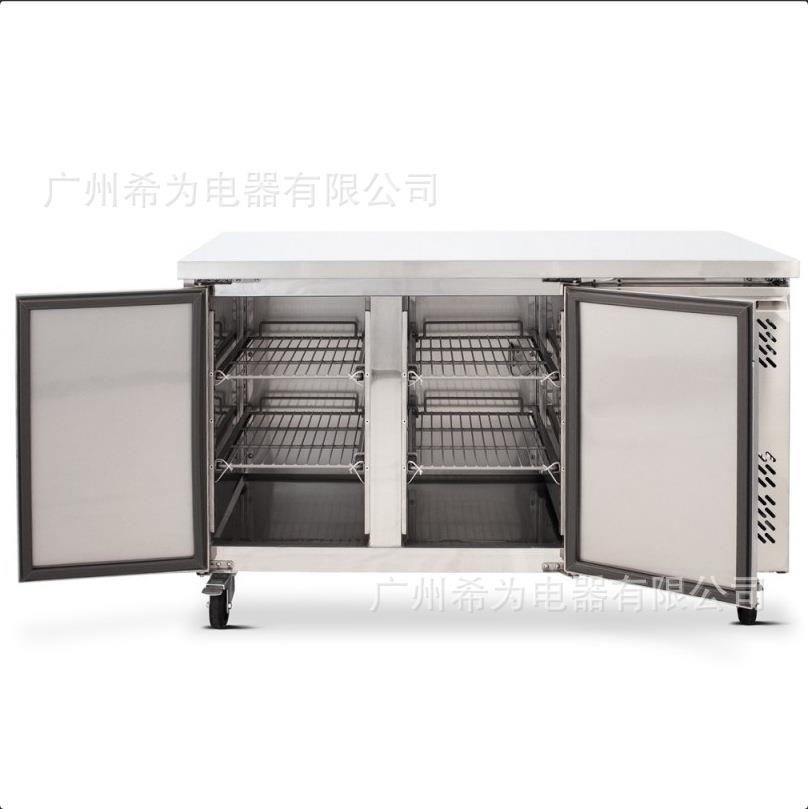 风冷无霜商用冷藏工作台不锈钢保鲜冷冻操作台冷柜冰柜插盘冰箱