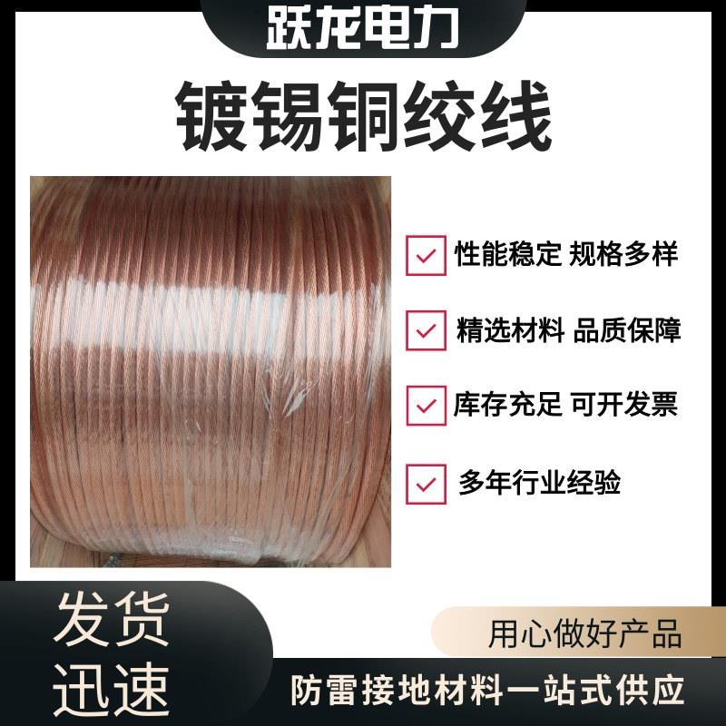 硬钢纯铜铜绞线接地铜绞线导电铜编织镀锡铜编织接地线防静电