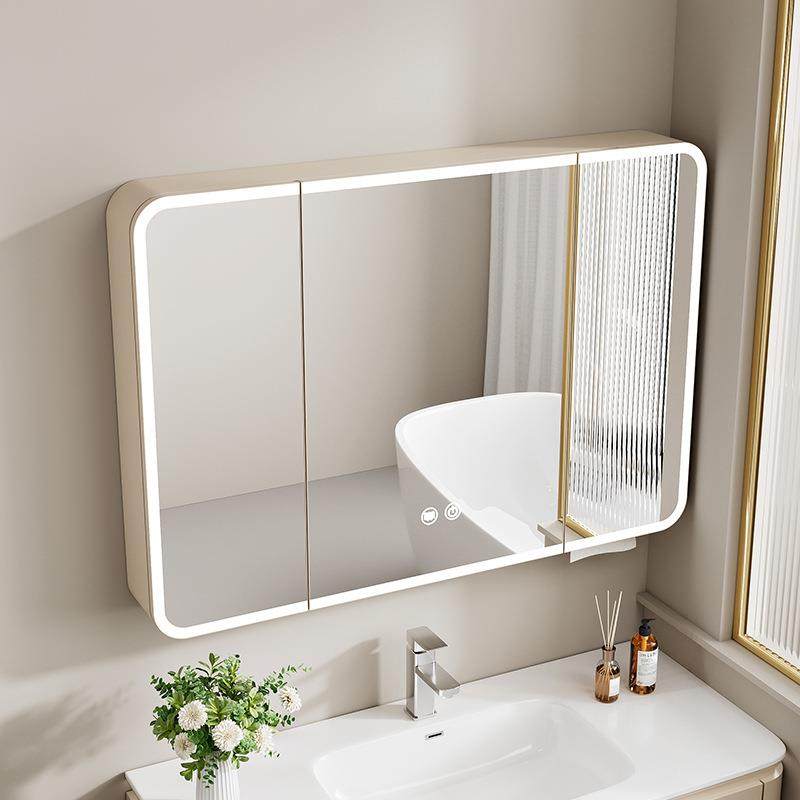 加高太空铝圆弧智能镜柜卫生间镜挂墙式镜箱灯带置物架美妆镜收纳,婴童用品,其它婴童用品,淘宝优惠券,粉丝福利购,淘宝优惠卷