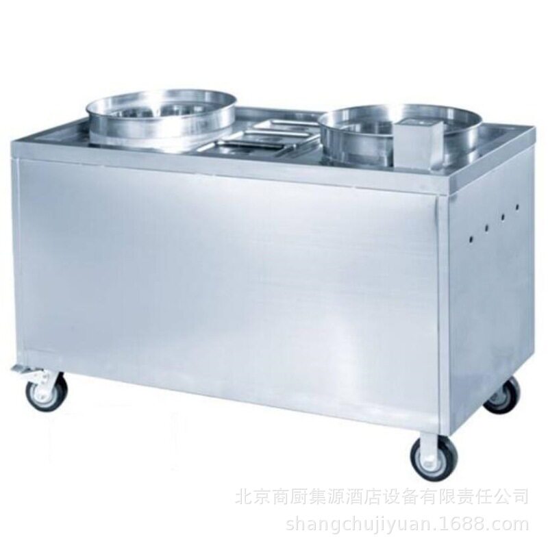 商用厨房设备不锈钢双头保温汤桶商用厨房单位自助餐餐厅设计