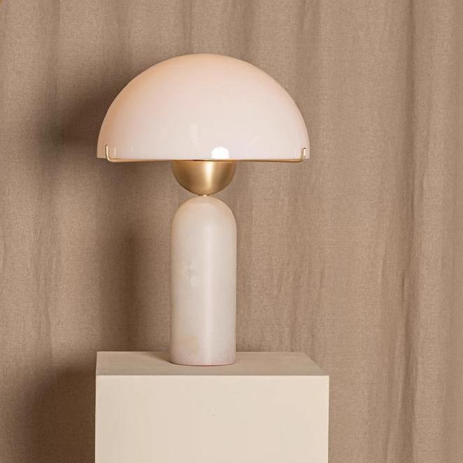 北欧法式轻奢中古台灯设计师客厅边柜卧室床头大理石高级样板房灯