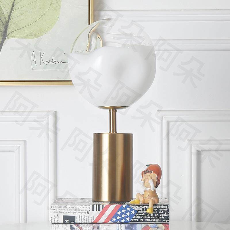 后现代琉璃台灯时尚卧室床头灯样板房酒店书房客厅装饰灯T1058