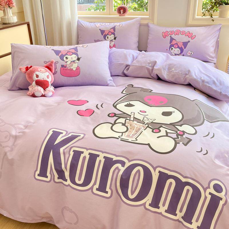 卡通纯棉库洛米床上四件套可爱儿童全棉被套床单床笠款床品三件套,鲜花速递/花卉仿真/绿植园艺,割草机/草坪机,淘宝优惠券,粉丝福利购,淘宝优惠卷