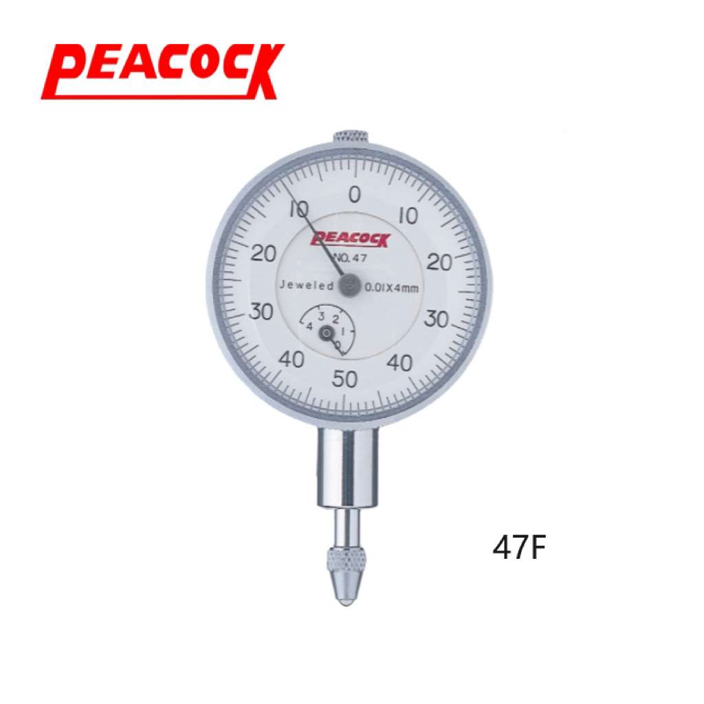 PEACOCK孔雀小型针盘式指示表0.01mm百分表47F