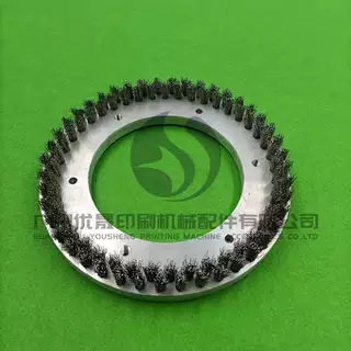 马天尼胶装机钢丝刷毛刷钢刷圆盘包本机钢丝毛刷平湖胶订机钢丝刷