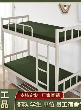 高密度海绵床垫军绿色高弹加厚单人双人学生宿舍褥子铺底榻榻米垫