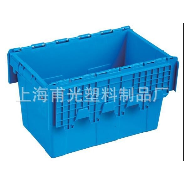 供应带盖周转箱，双开盖箱，整理箱540*320*320箱，翻盖斜插箱