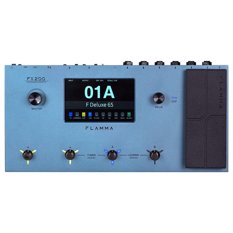 FX200电吉他综合效果器音箱模拟鼓机内录looper伴奏IR采样