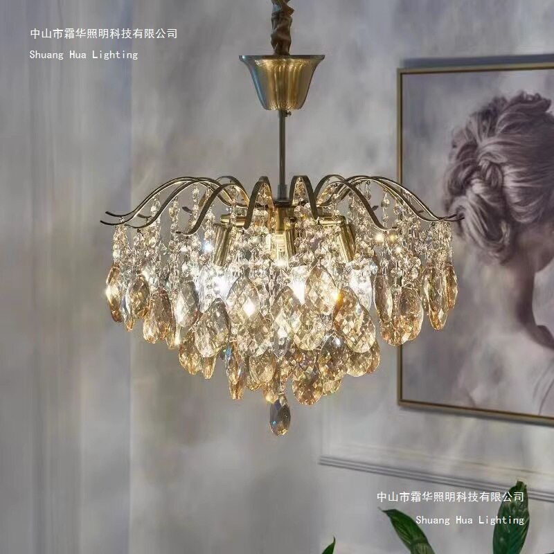 法式鼻涕灯客厅主灯水晶吊灯创意水滴设计师网红爆款复古大厅灯具