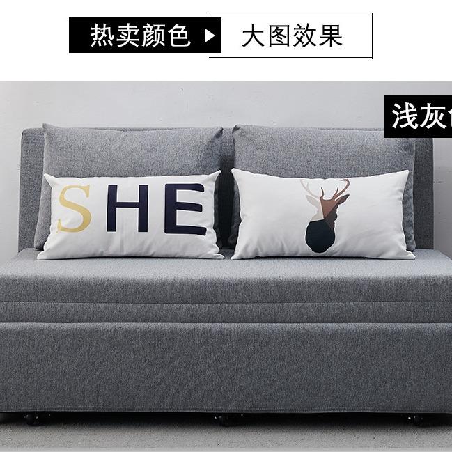 可睡觉的坐卧折叠沙发床两用可折叠双人单人小户型沙发经济型推拉