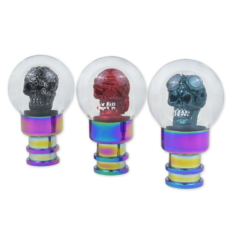 汽车新款亚克力档把头骷髅排档头多色创意款手动挡变速杆