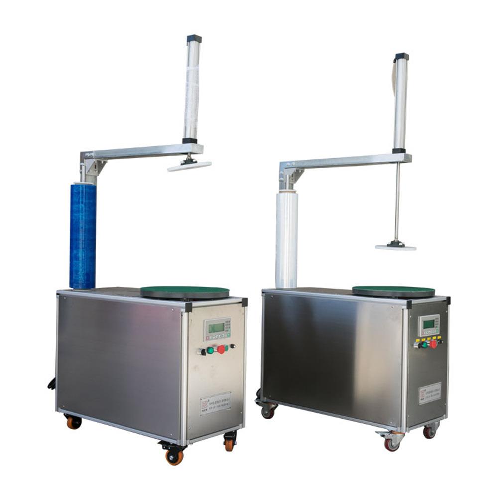 小型托盘建材缠绕机泡沫箱胶带纸箱裹包机货物运输托盘缠膜机