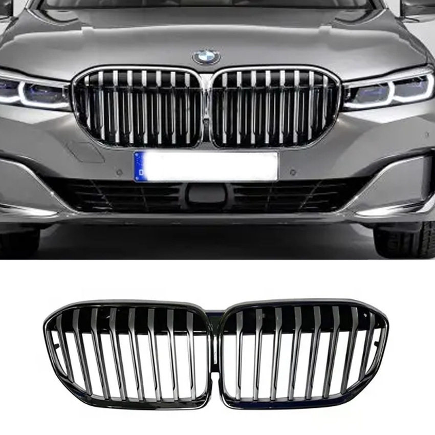适用2019宝马7系BMW7 G12 LCI中网灰色51137475318