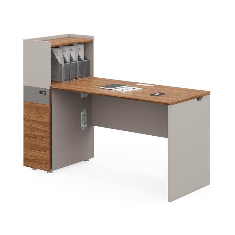 KuiShue巨树单人位职员桌台式电脑桌书柜办公桌公司卡位家具