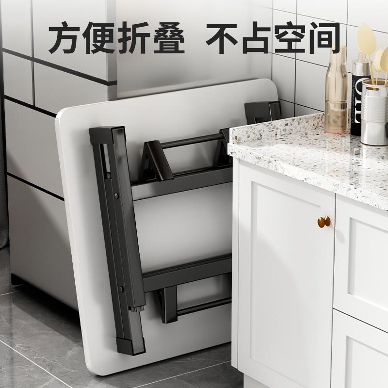 折叠桌子家用小方桌新款简易摆摊桌冬天小户型四方桌子矮桌正郑之